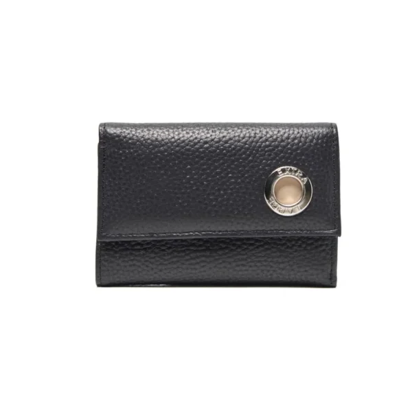 MAITENA BILLETERA OJAL CUERO NEGRO