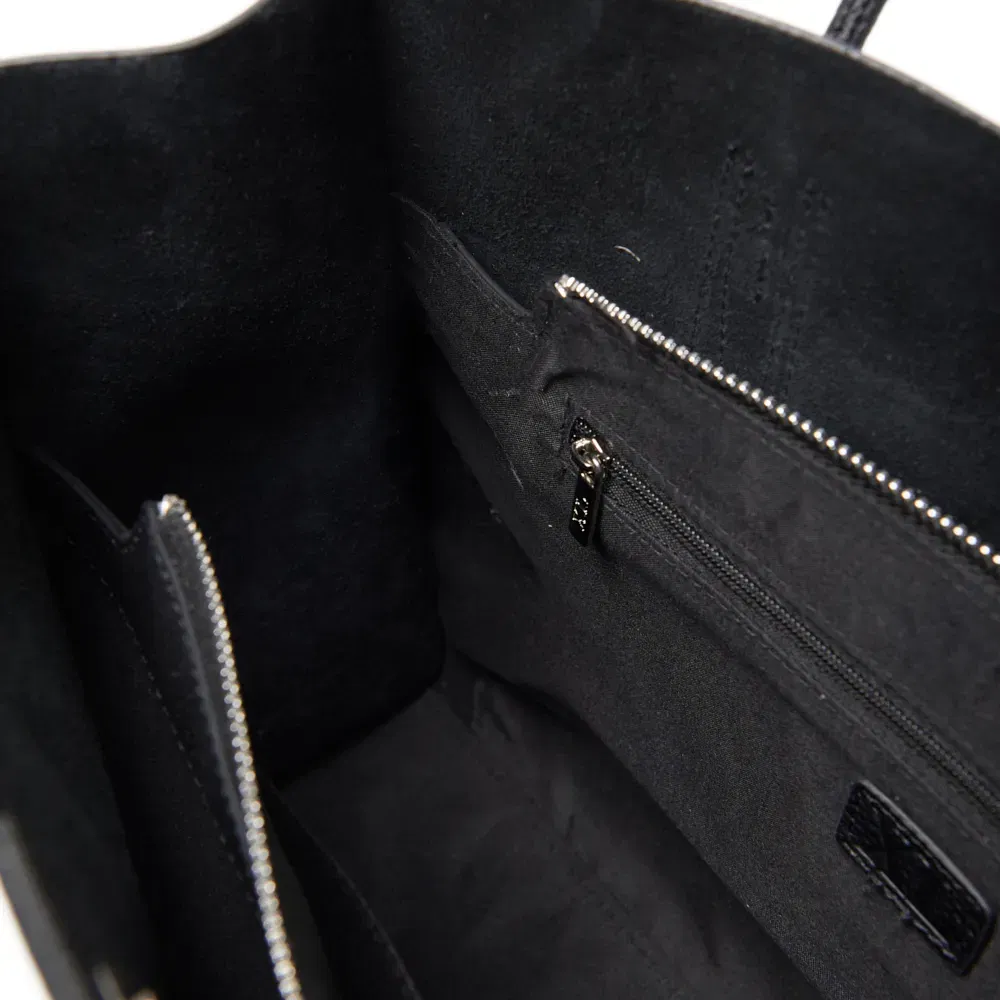 CHERY CARTERA NEGRA CUERO - Imagen 3