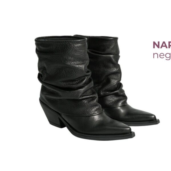 BOTAS AS2 CUERO NEGRAS