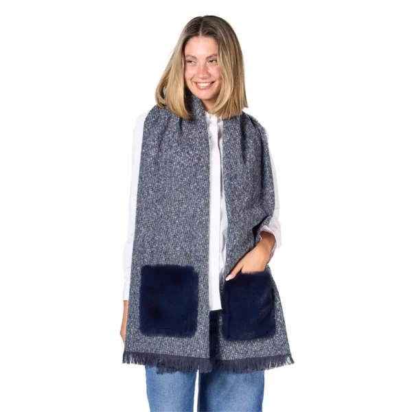 DONA PONCHO AZUL