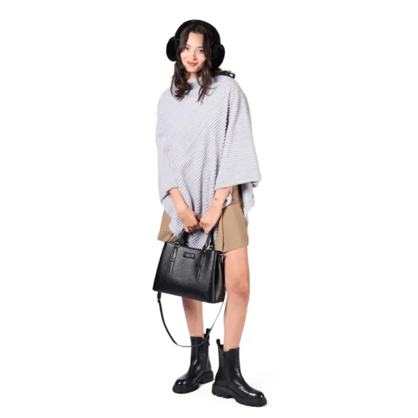 RIGA PONCHO GRIS