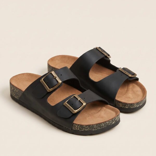 SANDALIAS BRK100 CUERO NEGRO