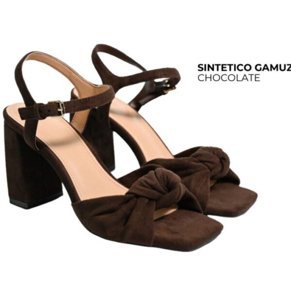 SANDALIAS IRENE GAMUZA CHOCOLATE
